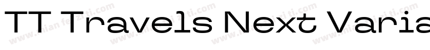 TT Travels Next Variable字体转换